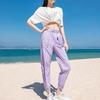 Anta Solid Color Woven Sports Tapered Pants Women Bottoms Light-Purple 162228520