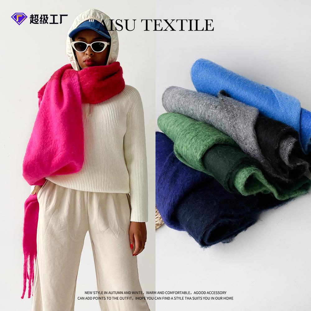 Autumn and winter new Maillard imitation cashmere plaid scarf women's winter high sense versatile shawl thickened, warm circumference