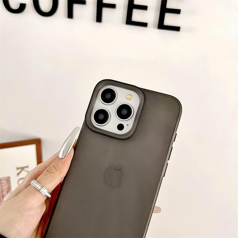 Jednoduchý cukríkovo farebný mäkký silikónový matný kryt pre iPhone 15 Pro Max 14 Plus 13 12 11 Pro XR XS Kryt s komplexnou ochranou proti pádu