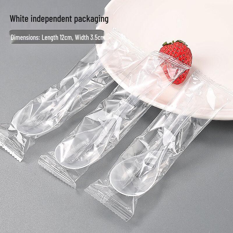 

OIMG Disposable Crystal Hard Plastic Spoons