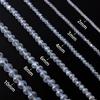 3/4/6/8/10mm Austria Faceted Glass Crystal Beads White Loose Spacer Beads For Jewelry Making DIY Bracelet Necklace Accessories