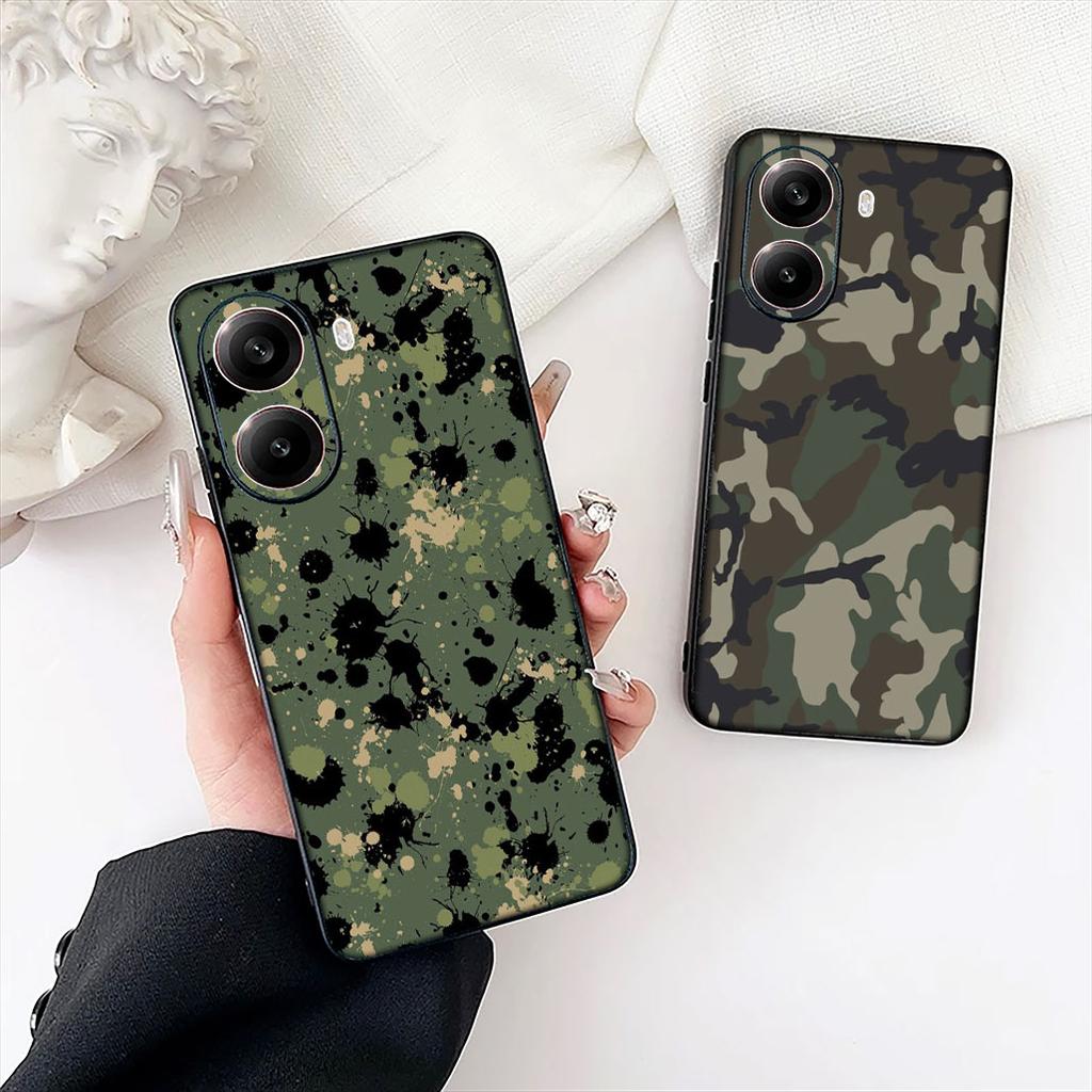 Camo Pattern Military Army Camouflage Cover for Samsung Galaxy Note 20 9 10 S8 S10 Lite S9 Plus A54 A53 A21S S10E A17 Phone Case