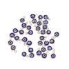 40 blaue türkische Nazar-Anhänger für DIY-Halsketten-, Armband- & Ohrring-Bastelarbeiten
