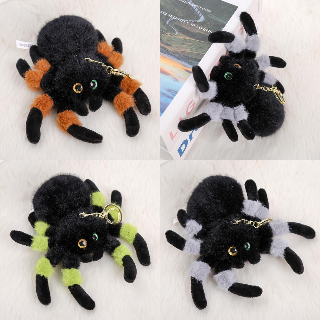 Realistic Spider Plush Doll Pendant With Short Plush Material For Birthday Gifts And Bag Charms