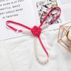 Kvinner Undertøy Flower Faux Pearls Thongs Sexy G String Transparent Truser