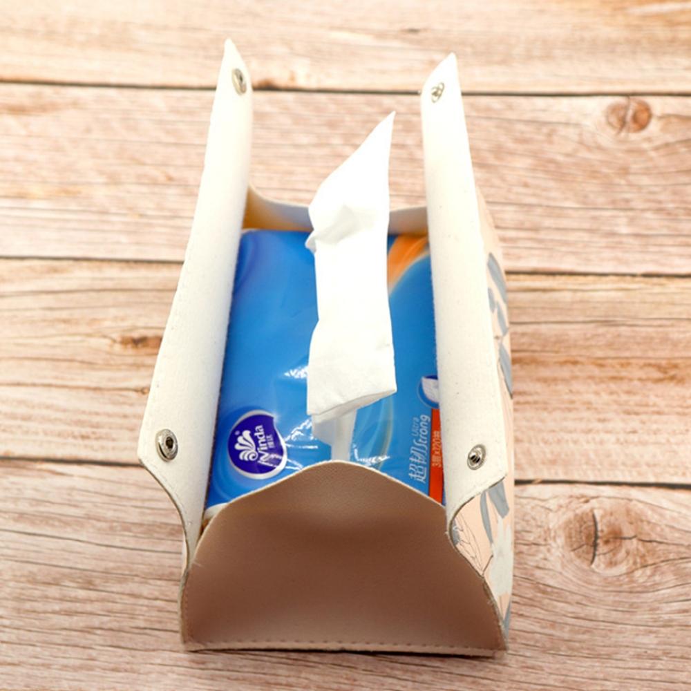 PVC Leather Tissue Box Nordic Home Waterproof Napkin Holder Living Room Storage Box Kitchen Office Desktop Tissue Paper Box 2025