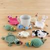 Cartoon Crochet Animal Coaster Funny Handmade Coaster Creative Knitted Cup Mat  Table Protector
