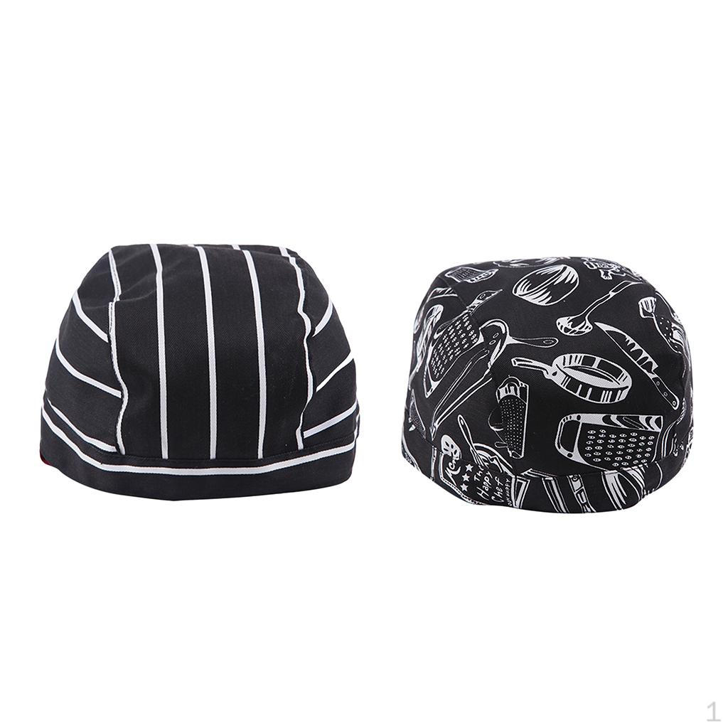 

2 шт. Унисекс Кухонный кейтеринг Шеф-повар Шапочка-череп Завязка Пиратская шляпа Повязка на голову Бандана