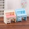 1Set 1:12 Dollhouse Miniature Writing Desk Chair Study Table Furniture Model Study Room Decor Toy Doll House Accessories