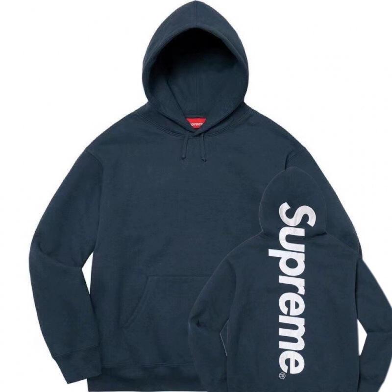 25SS Supreme Trendige Marke Kapuzenpullover mit Fleecefutter und großem Logo