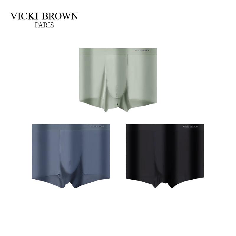 

VICKI BROWN Мужские модальные антибактериальные боксеры-брифы, 3 шт. 4XL