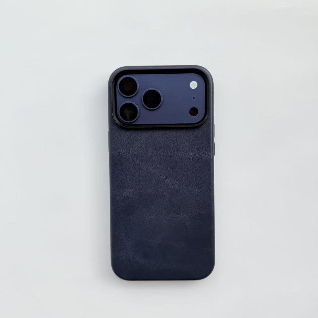 For IPhone 18 Pro Max 18Pro Genuine Cowhide Leather Magnetic Case with Magsafe Luxury Phone Back Cover for IPhone 18 17 Pro Max