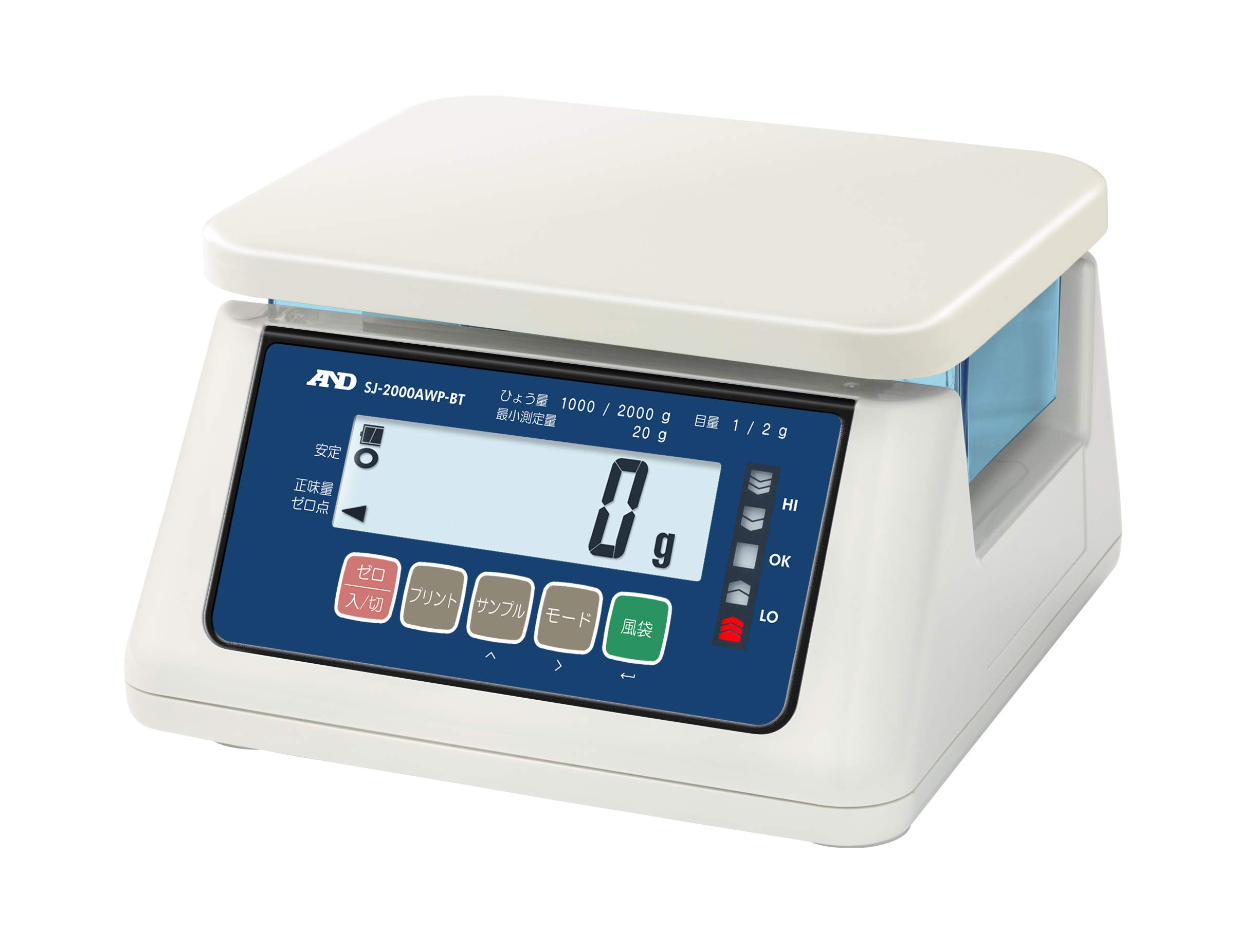 

Сертифицированные для торговли Пыле- и водонепроницаемые весы с беспроводной моделью Платформа x Сертифицировано для связи A&D, SJ-2000AWP-BT-A3 (Вместимость 2000 г, красный