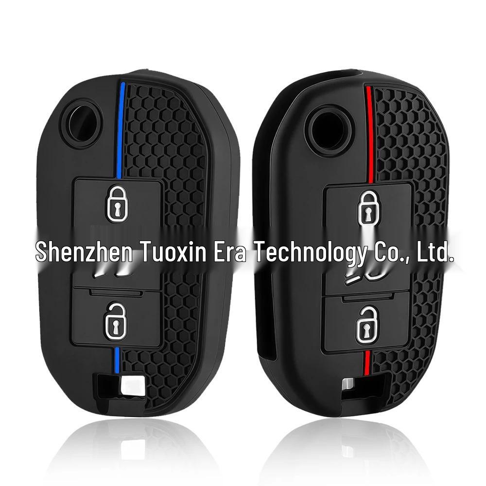 Silicone Honeycomb Key Cover for Peugeot & Citroen C3/C4L