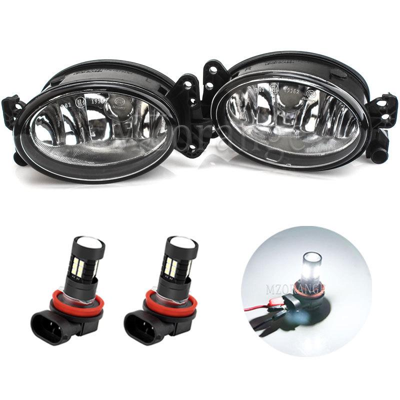 LED Fog Lights for Mercedes-Benz W164 w211 w204 W169 2002-2005 2006 2007 2008 2009 Halogen Headlight Fog Lamp DRL Accessories