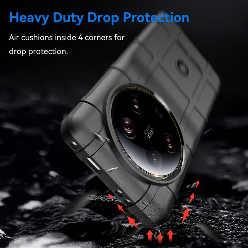 For Xiaomi 13 Ultra Case Cover Xiaomi Mi 13 Ultra Capa Armor Phone Bumper Soft TPU Rugged Shockproof Cover Mi 13 Ultra Fundas
