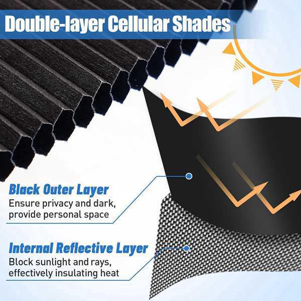 Black Metal RV Door/Window Curtain Replacement Part for Lippert