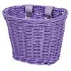 Kids Bike Front Basket Waterproof Plastic Woven Bike Basket Childrens Bicycles Handlebar Basket Easy to Install