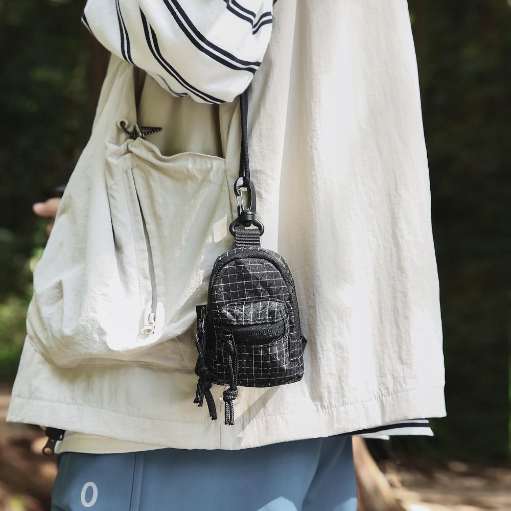 Storage Bag Ins-style Neck Pouch Trendy Versatile Coin Purse Gender-neutral Portable Key Bag Casual Wear
