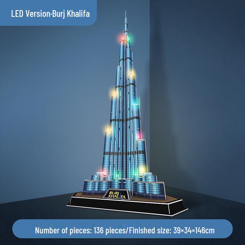 Lecube 3D St. Basilius-Kathedrale LED Puzzle - Architektonisches DIY-Modell & Geschenk für Kinder