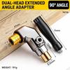 90 Degree Angle Driver Adapter Dual Bearing Offset Adapter Drill Accessory  Narrow Area Install