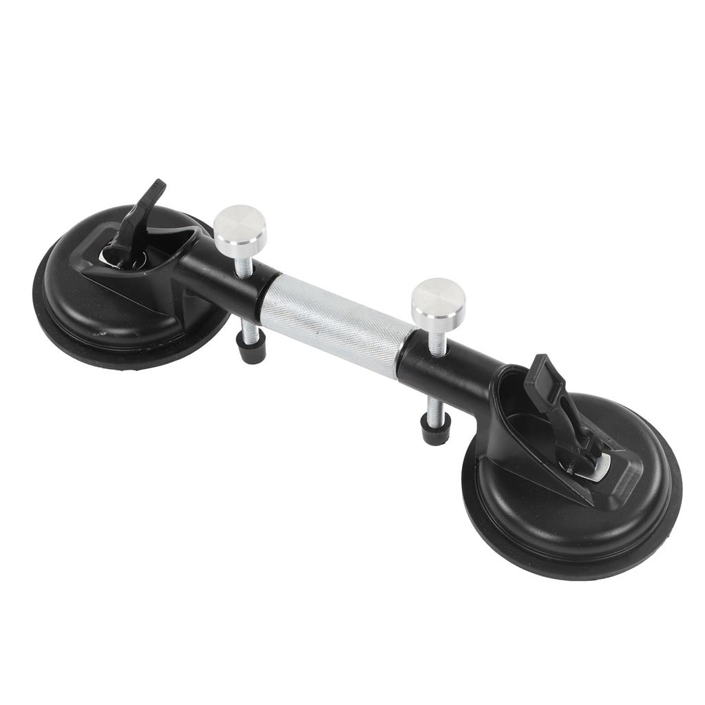 2 Jaws Suction Cup Angle Adjustable Rubber Pad Easy Grip Glass Lifter for Wood Ceramic 123mm