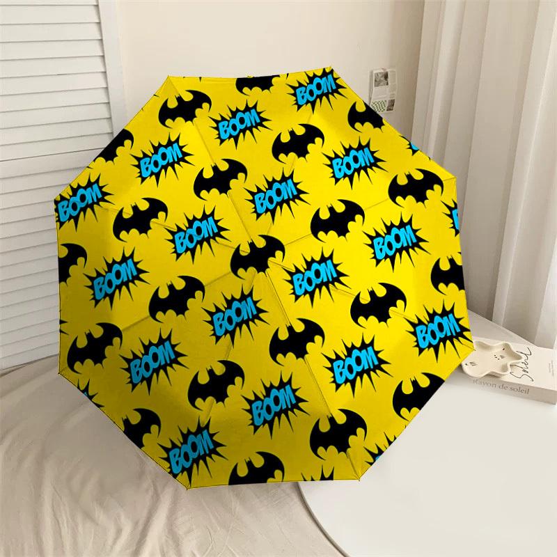 1PC Warner Batman Boom Umbrella-8-Rib Reinforced, Automatic Open, Lightweight & Durable-A82