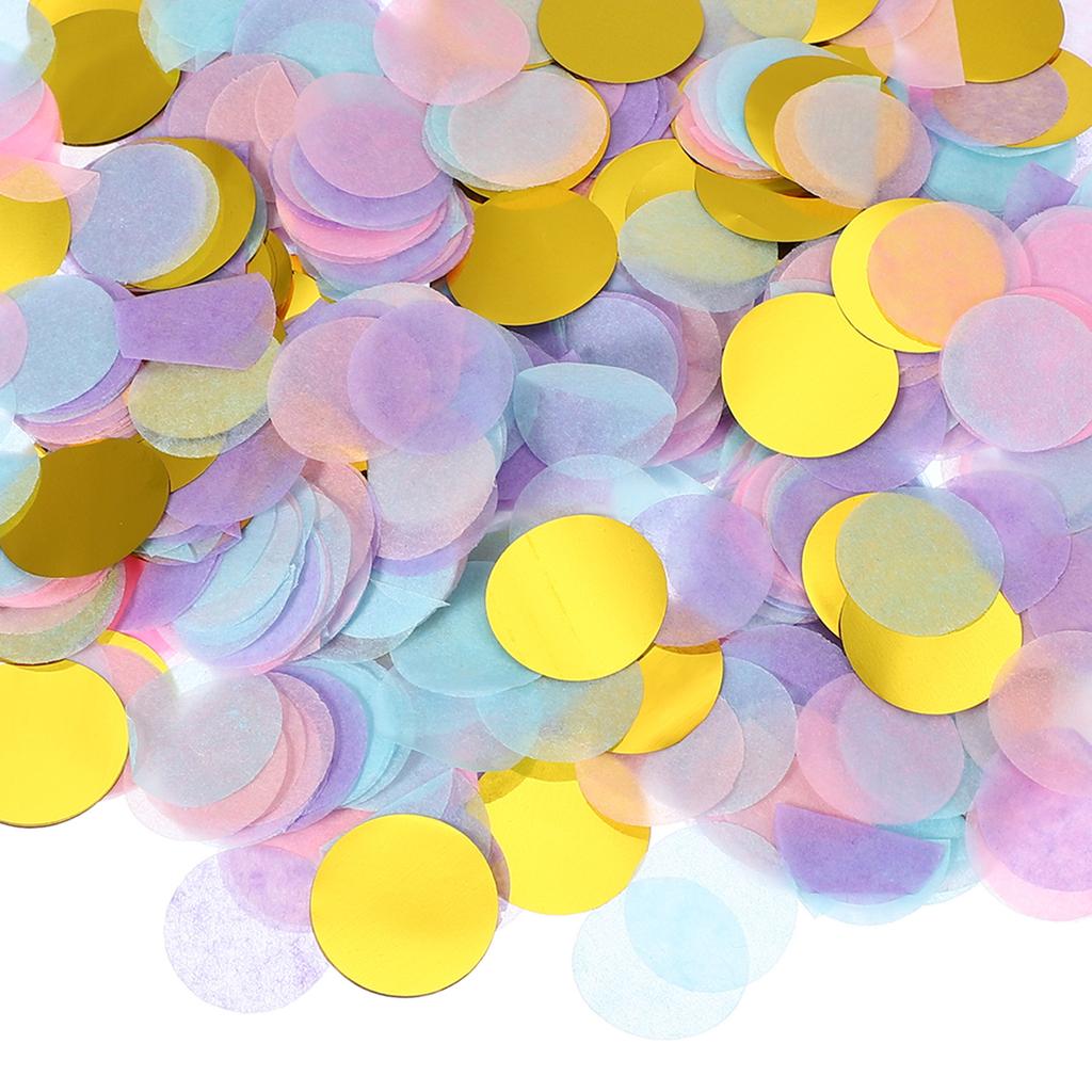Ronde Tissuepapier Confetti 1 Inch Tafel Confetti Cirkel Stippen voor Bruiloft Verjaardag Feest Ballon Decoraties(1,76 oz)