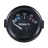 2" 52mm Wassertemperaturanzeige, 12V Kühlmitteltemperaturanzeige mit Sensor Weiße LED-Hintergrundbeleuchtung 100250 Fahrenheit
