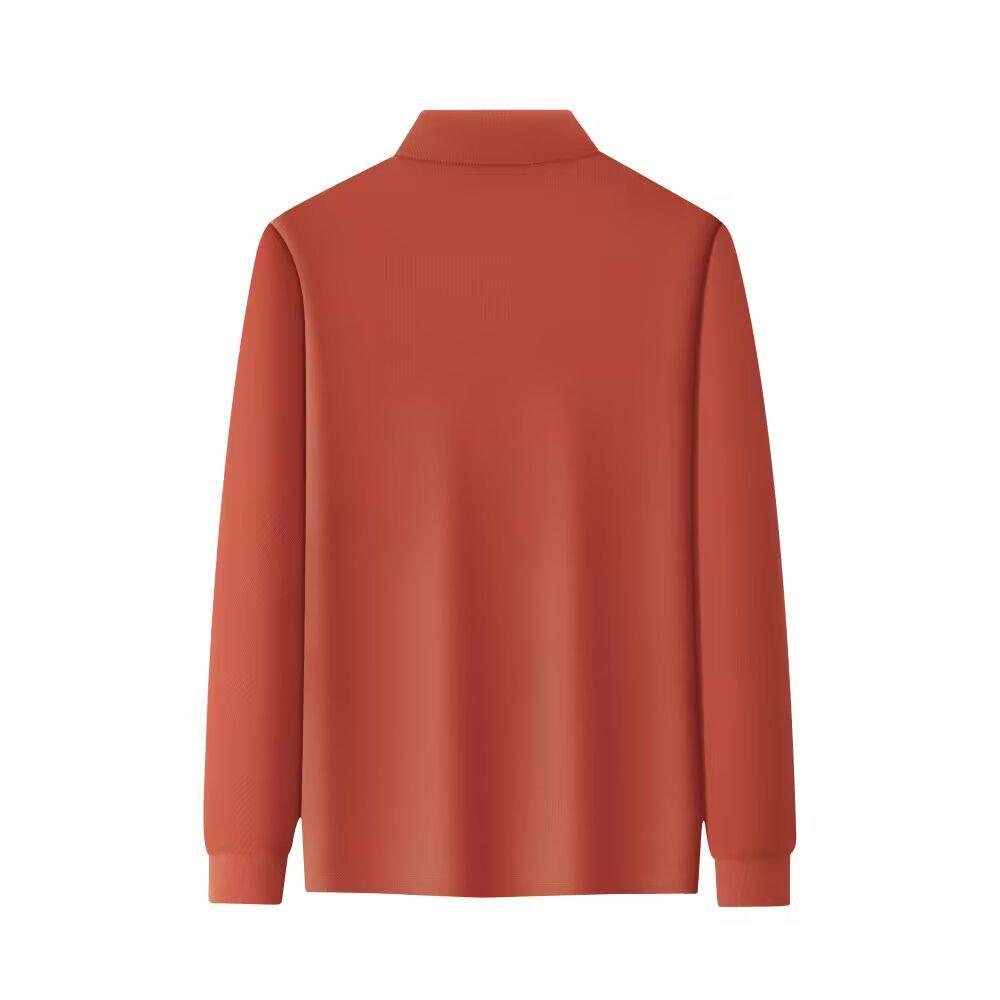 Men's Retro Long Sleeve Polo Shirt - Trendy Harajuku Style, Loose Fit Autumn Top with Turn-down Collar