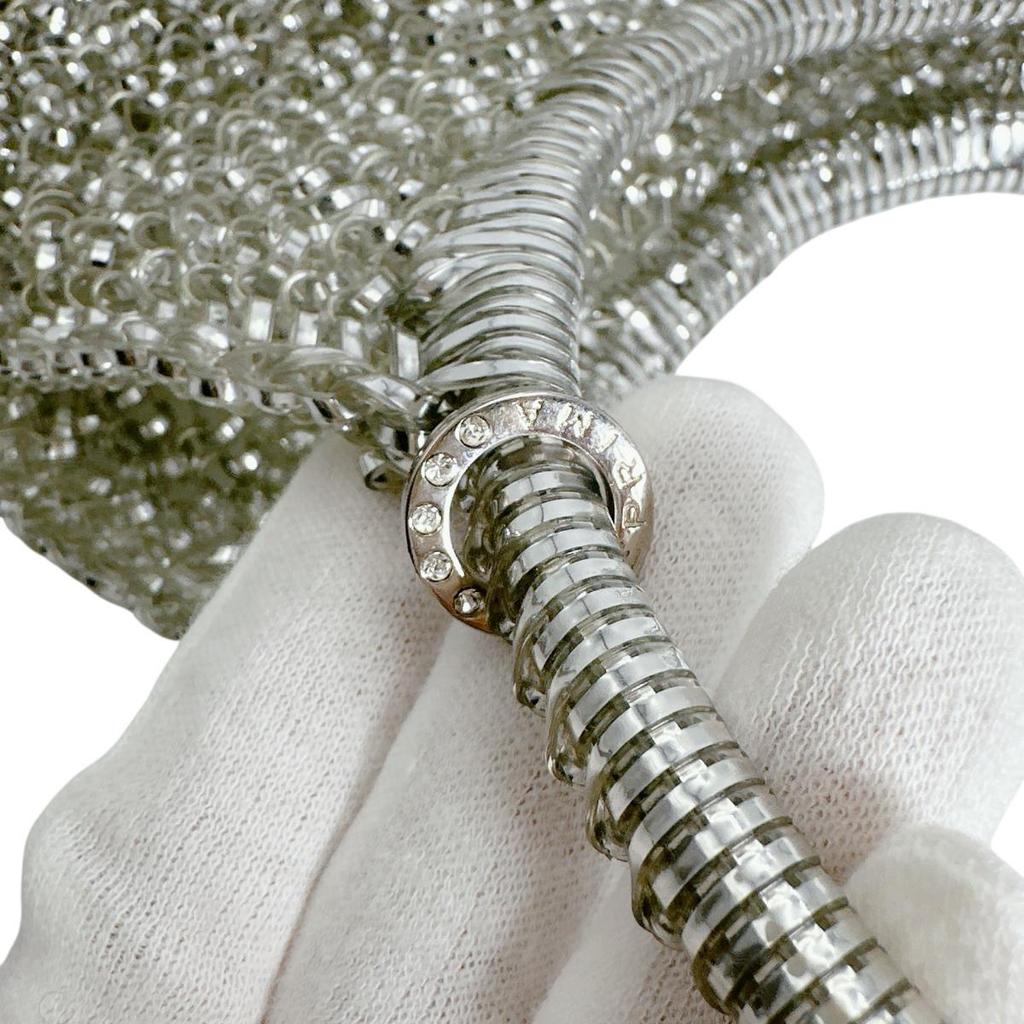 Anteprima Party Wedding Handbag Wire Silver Women Used
