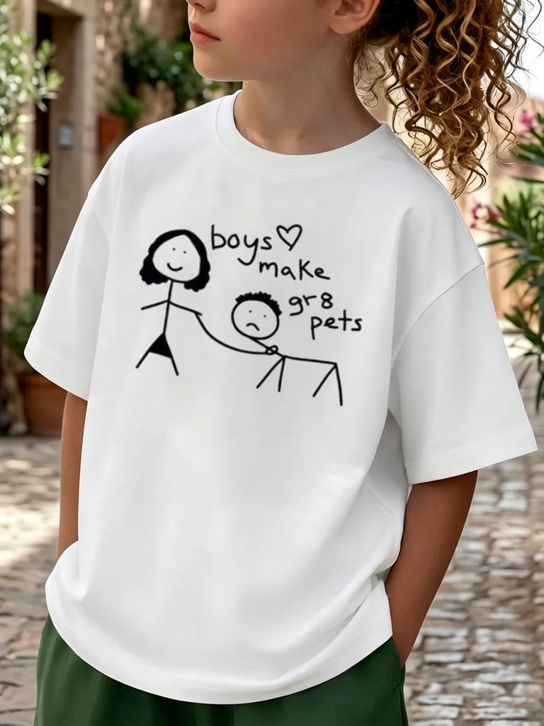Summer Boys Girls Funny Boys Make Gr8 Pets Meme T Shirt Kids Baby Youth Unisex Unisex Tee Streetwear Vintage Oversize Ironic Humor