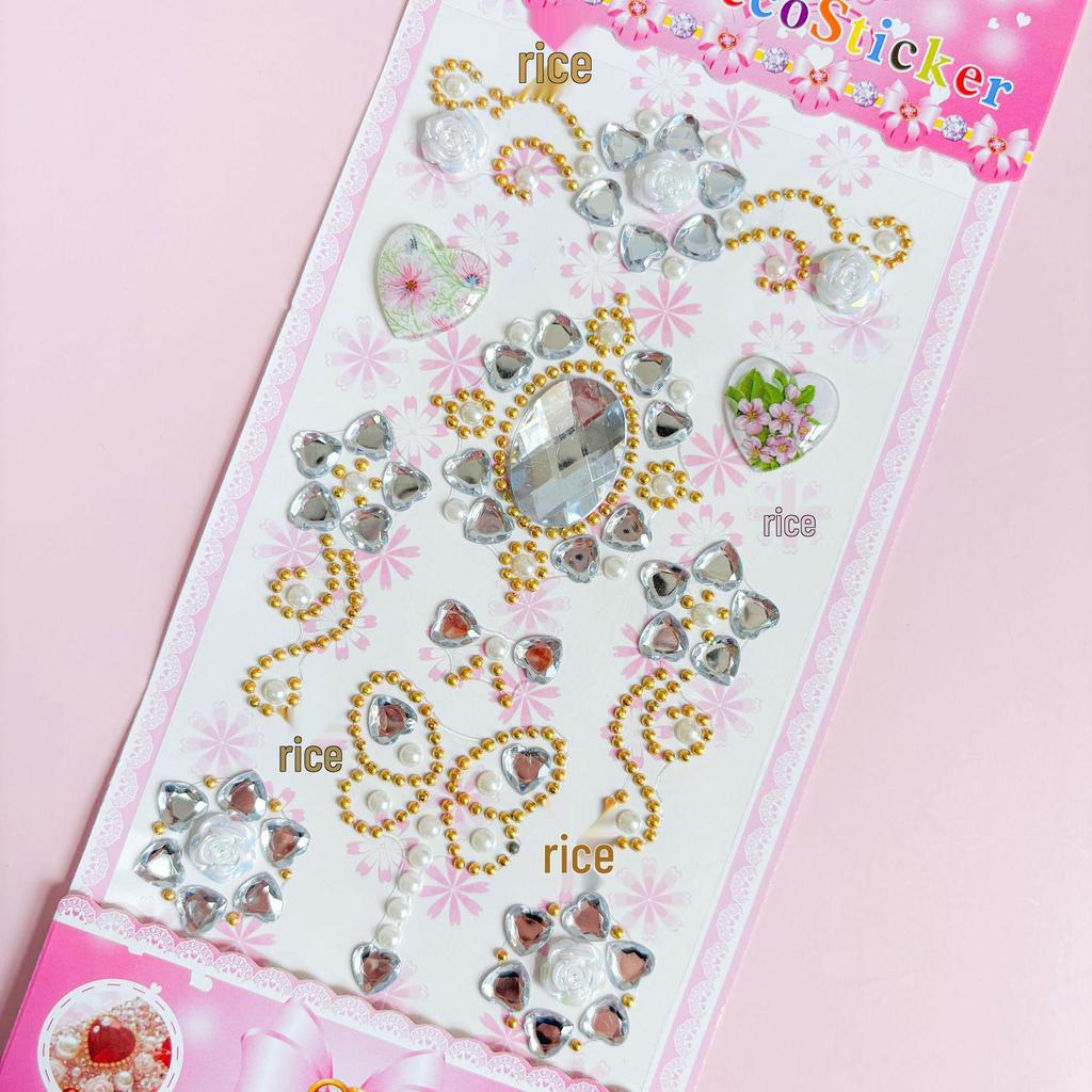 Colorful Acrylic Rhinestone Stickers for Phone & Photo Album Decoration