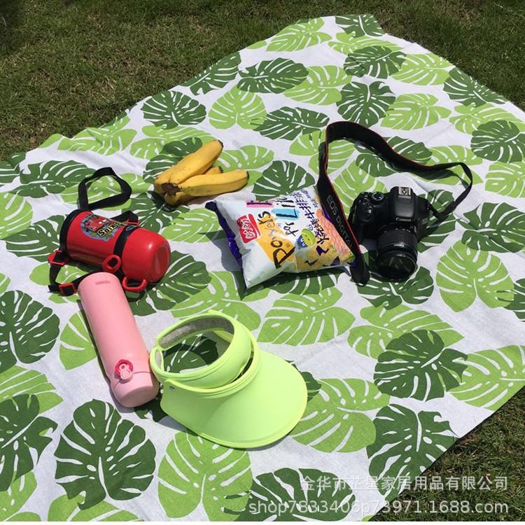 Yellow picnic mat outdoor tablecloth camping floor mat moisture-proof fabric mat anti-thickened picnic floor mat household picnic cloth