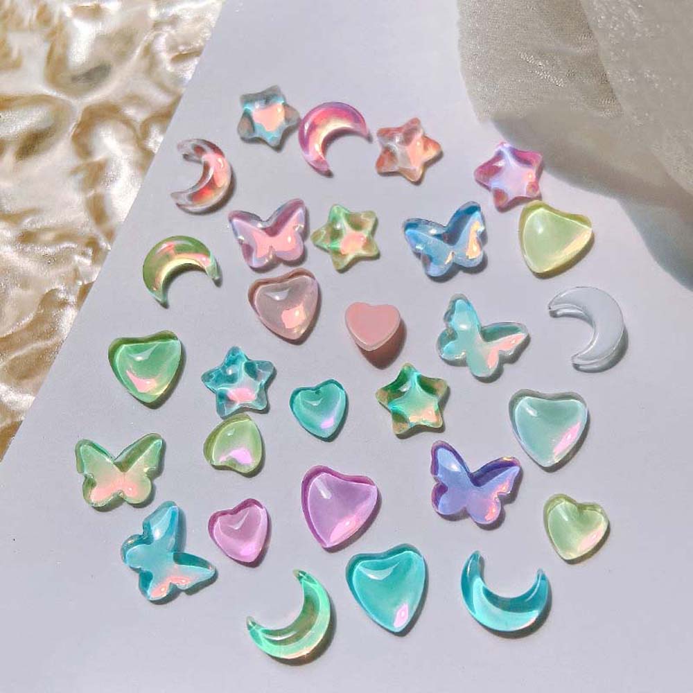 

20 шт./компл. подвески для дизайна ногтей Аврора украшения для ногтей Аврора Звезда Стразы для ногтей для девочек