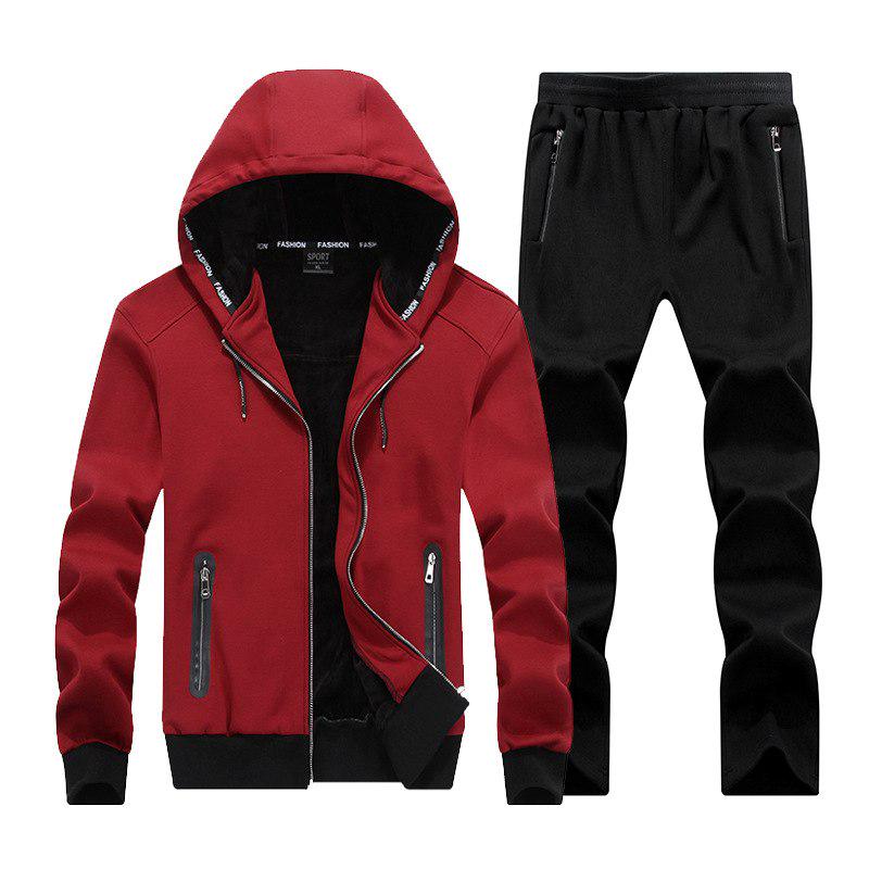 Nike Air Zip Hoodie White And Red Nike Jogging Suit Men Running