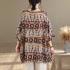 DIMANAF Plus Size New T-Shirt Women Oversize Flower Print Loose Casual Lady Tops Tees Shirts Summer 2026