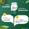 Nutrela Nutrition Spirulina 60 Tablets Pack | High-Protein Superfood For Energy, Immunity & Vegan Health