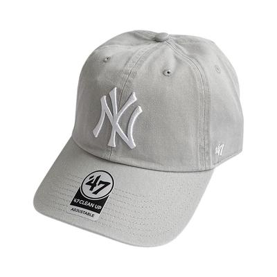 Forty Seven Yankees Cleanup Baseball Cap for Men and Women (Gray)