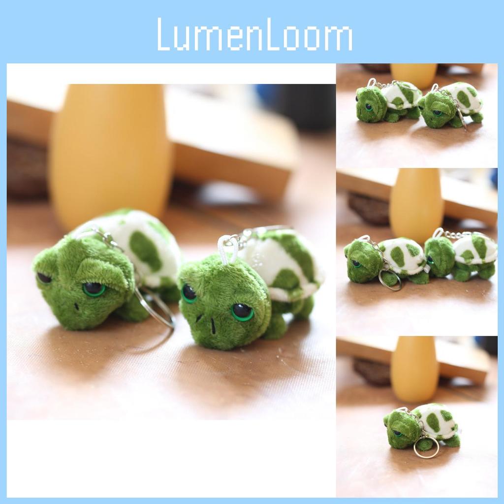 Adorable Plush Turtle Keychain Soft Stuffed Animal Toy With Cartoon Design Accessory