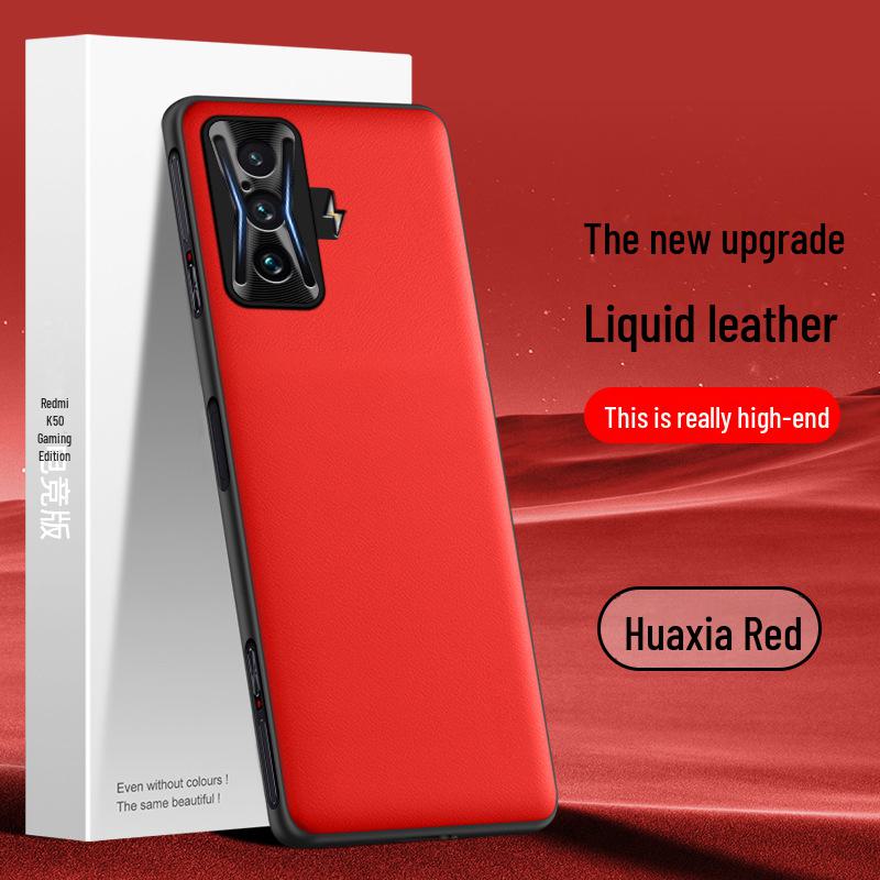 Redmi K50 Gaming Liquid Leather Protective Phone Case - Anti-Fall Cover, Single Piece Shipping