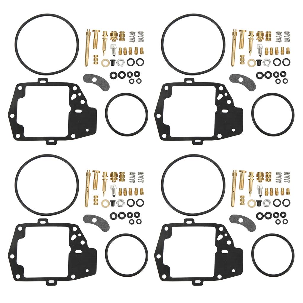 118 Pieces Carburetor Rebuild Kit with Gasket O Ring Valve Needle Jet Screw Spring Replacement for