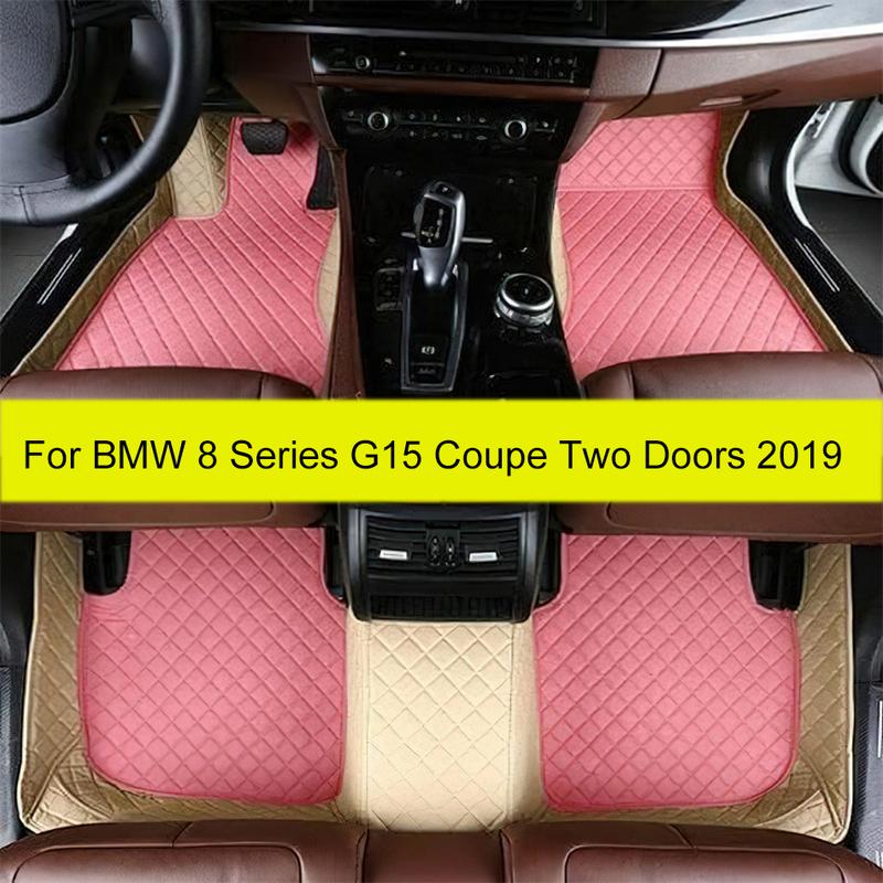 Car Floor Mats For BMW 8 Series G15 Coupe Two Doors   Auto Foot Pads Automobile Carpet Cover Interior Accessories