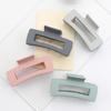 Hair Claw for Women, Frosted Rectangle Hair Clip, Hollow Design Back Head Hair Claw, Large Size Shark Hair Clip for Daily Wear Party Gathering Outing