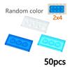 DIY Transparent Clear Building Blocks Smooth Thin Bricks Compatible with Leading Brands