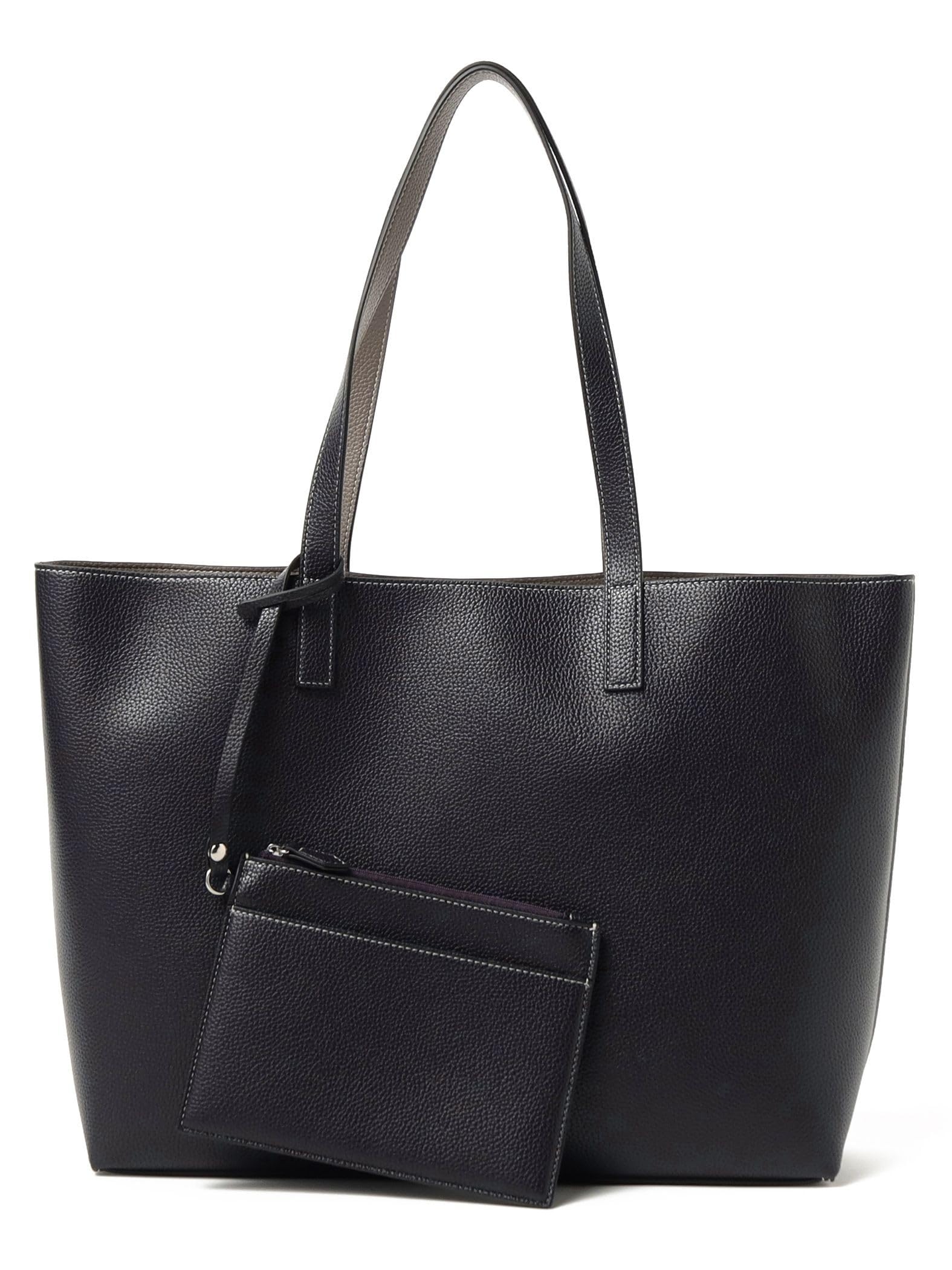 Сумка-тоут Beams Heart Campus, двусторонняя (Подходит для формата А4) Мужской темно-синий x Тауп Один размер