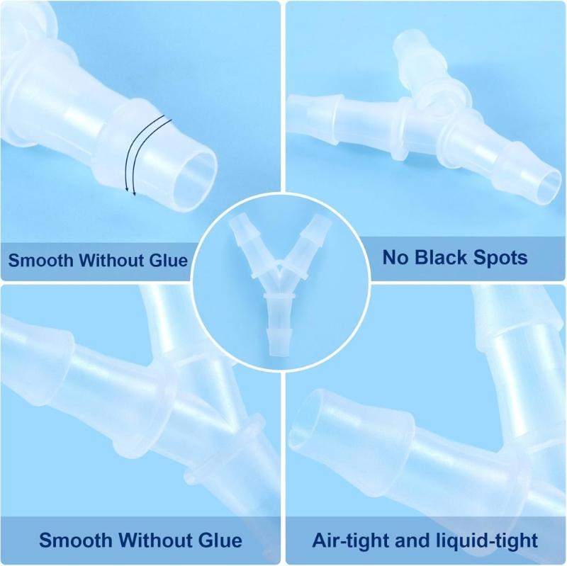 Y Shaped Splitter Water Pipe Hose Connector Universals Plastic Drainage Splitter Connector Joint Aquarium Parts