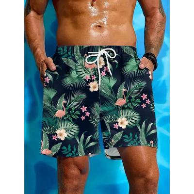 Fashion Pattern Coconut Leaves Man Swimwear Beach Shorts Summer Big Size Casual 3D Flower Breathable Comfortable Outdoor Sports Shorts