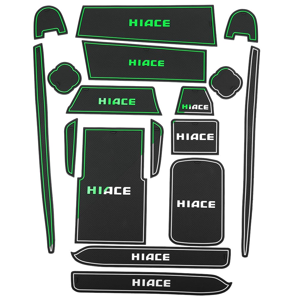 

XIKER Коврики в слоты дверей для Toyota Hiace 200 Защитная резина Индивидуальный интерьер Дверь Напиток Пятно и царапина Интерьерная резина Шум Легкая установка Серия, Коврики, белый