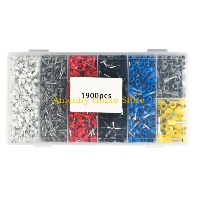 F26C Ferrules Terminals Set Insulated Ferrule Crimps Pin Twin Ferrule Connectors